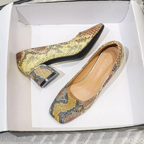Sexy Autumn Chunky Heel Dress Shoes for Women