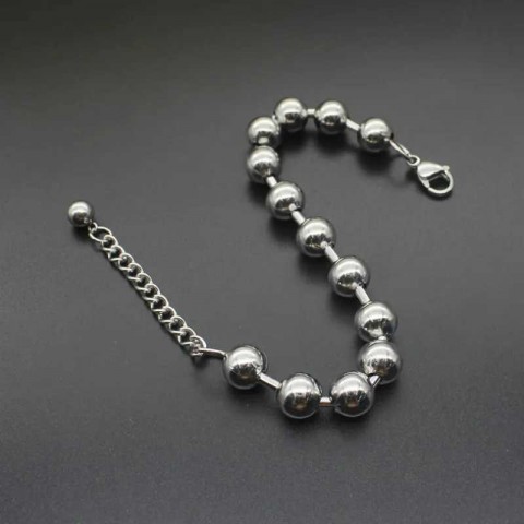 Stainless Steel Beaded Bracelets for Men and Women | 6mm, 8mm, 10mm Sizes