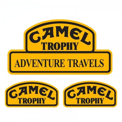 Camel Trophy Land Rover Emblem Stickers - Anti-UV PVC Decals for Cars & Motorcycles