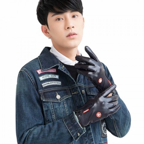 Unisex Acrylic Windproof Winter Gloves for Smartphones - Multi Colors