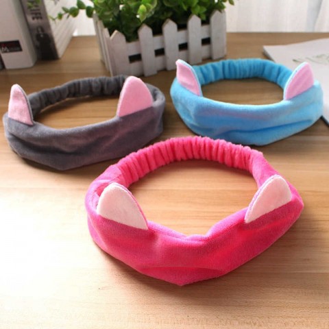 Cute Steamed Cat-Ear Bread Design Women's Hair Accessory - Red Headband