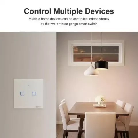 SONOFF EU/UK/US Smart Touch Wall Switch T0/T1/T2/T3, Wi-Fi Control, White/Black