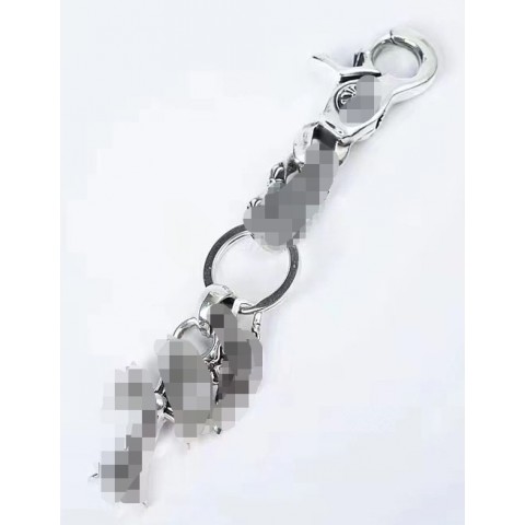Cross Sword Keychain - Vintage Pearl Metal Key Ring for Unisex