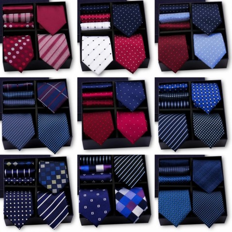 Premium Lavender Paisley Neck Ties Set for Men - 3 Pieces Gift Box
