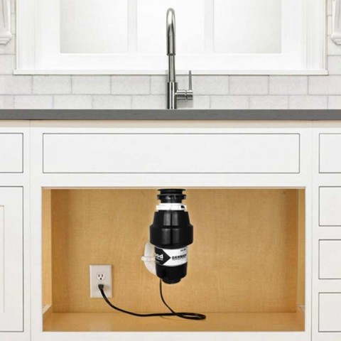Qwen 76000A Quiet 3/4HP Kitchen Garbage Disposer for Efficient Food Waste Management