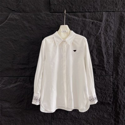 Designer Women's Classic Casual Long Sleeve T-Shirt - High-Quality Geometric Applique