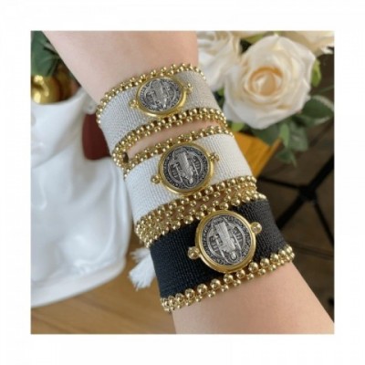 Designer Handmade 18k Gold Plated Religious Charm Bracelet for Women