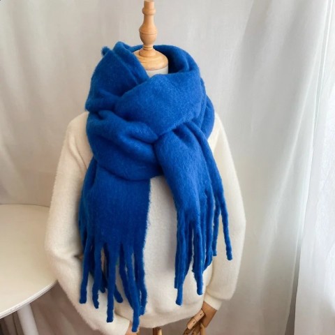 Warm Fashionable Women's Thick Cashmere Tassel Shawl
