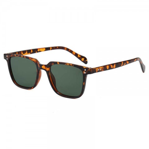 Tony Stark Rectangle Rivet Sunglasses - 2022 Unisex Fashion Wood Frame