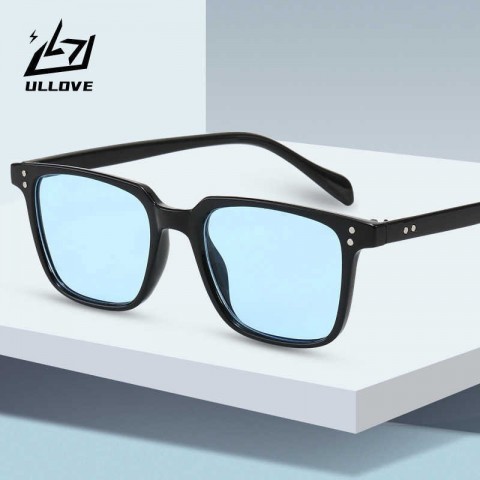 Tony Stark Rectangle Rivet Sunglasses - 2022 Unisex Fashion Wood Frame