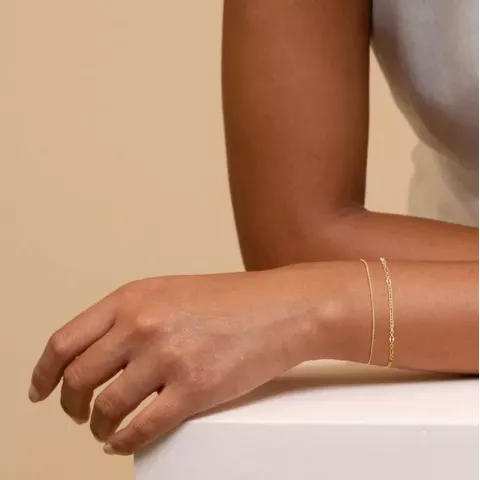 Elegant Adjustable Gold Paperclip Bracelets for Women by Aspic