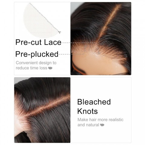 SNQP High Temperature Synthetic 210 Density Ready-to-Use Lace Wig for Women