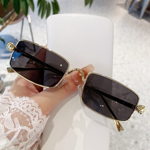 2025 Luxury Metal Diamond-Encrusted One-Piece Sunglasses - Trendy Women's UV400 Protection