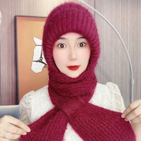 Women's Cozy Winter Velvet Beanie with Ear Flaps