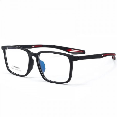 Optical Prescription Eyewear in Black Ultra Lightweight TR90 Unisex G6206