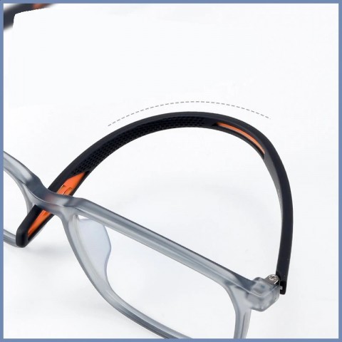 Optical Prescription Eyewear in Black Ultra Lightweight TR90 Unisex G6206