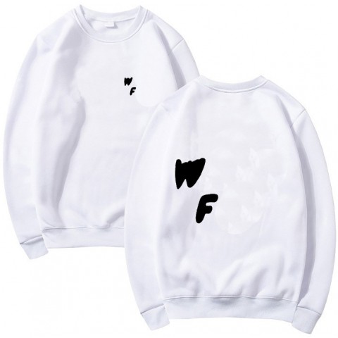 Women's Autumn Cotton Hoodies with Solid Color and Picture Print