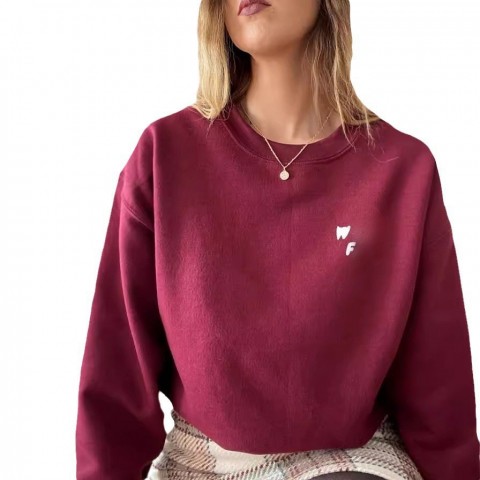 Women's Autumn Cotton Hoodies with Solid Color and Picture Print