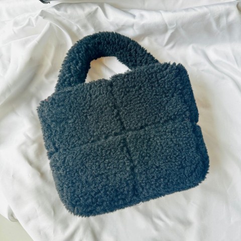 Lambswool Fluffy Mini Tote Bag - Women's Shoulder Bag BXP241030