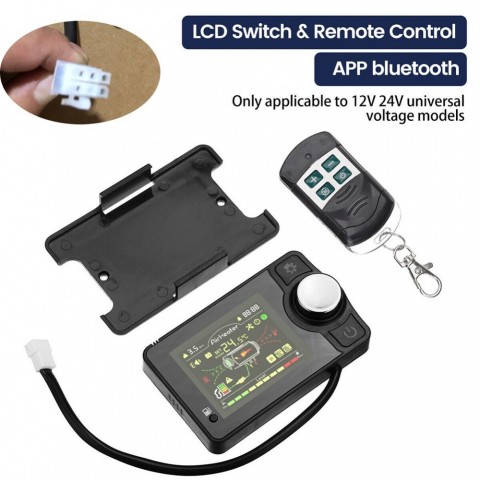 Universal Fit Car Diesel Heater with 5 Wires, Black LCD Remote Control