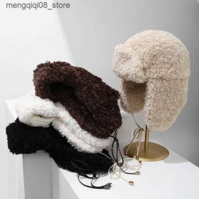 Warm Plush Women's Beanie Hat with Ear Flaps - Lei Feng Hat - Winter Fashion