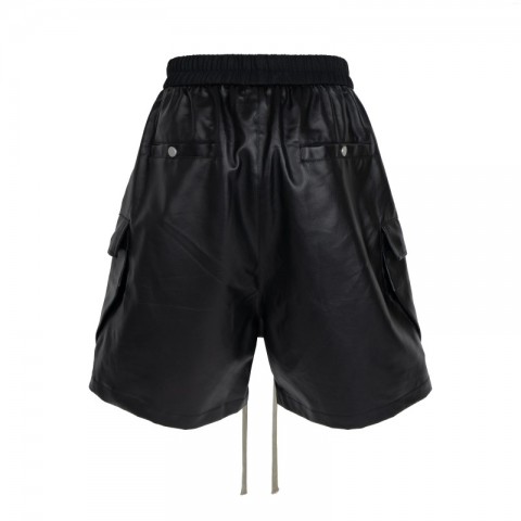 Men's Gothic Casual Shorts with Multi-Pockets and Elastic Waist by Owen Seak