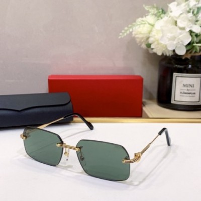 Carti Luxury CT0271S Frameless Square Sunglasses for Men and Women