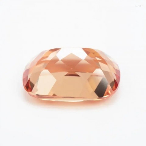 Loose Lab Created Sapphire Orange Cushion Shape Gemstones for DIY Jewelry