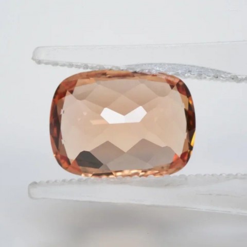 Loose Lab Created Sapphire Orange Cushion Shape Gemstones for DIY Jewelry