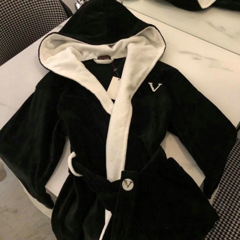 Luxury Winter Velvet Robes for Women - 5 Colors Bathrobe with V-Neck