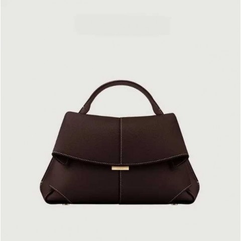 Luxury Genuine Leather One-Shoulder Tote for Men - Spacious Commuter Bag