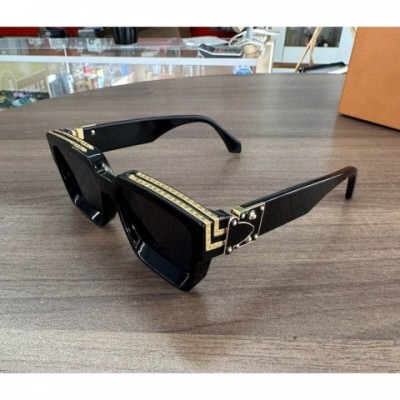 Millionaire M96006WN Men's Classic Full Black Square Sunglasses - UV400 Protection