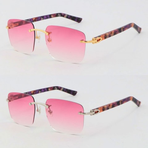 Luxury Rimless Sunglasses with UV400 Protection