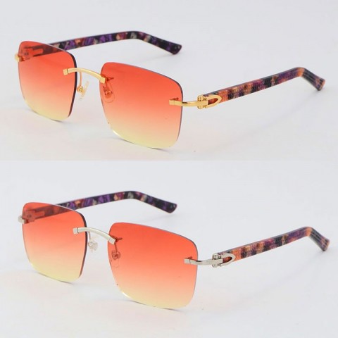 Luxury Rimless Sunglasses with UV400 Protection