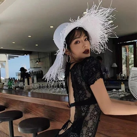 Summer Wide Brim Sun Hat for Women with UV Protection