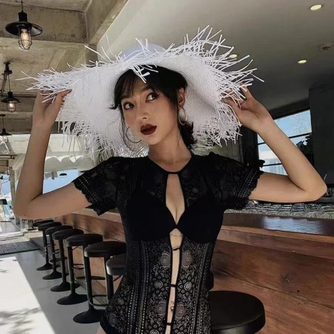 Summer Wide Brim Sun Hat for Women with UV Protection