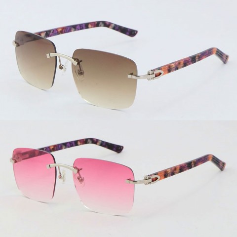 Luxury Rimless Sunglasses with UV400 Protection