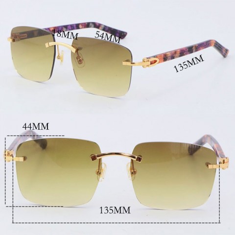 Luxury Rimless Sunglasses with UV400 Protection