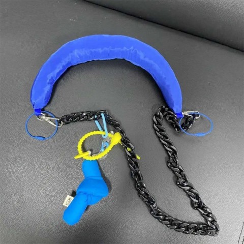 J2502 Keychains Lanyards - Boys Classic Anchor Rhinestone Pendant