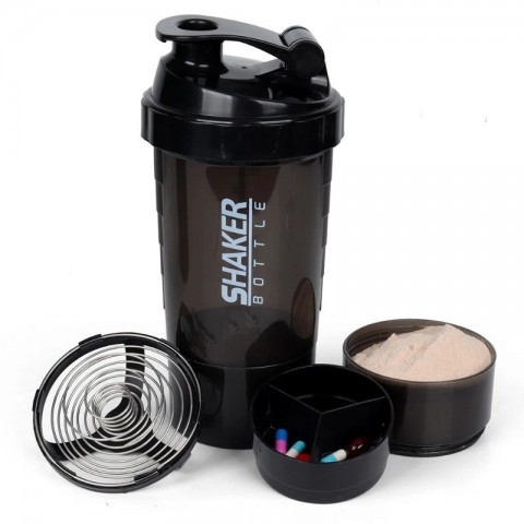 Protein Shaker Bottle, Durable Tritan Plastic 24oz with Lid for Gym & Sports (Green) dh3628137