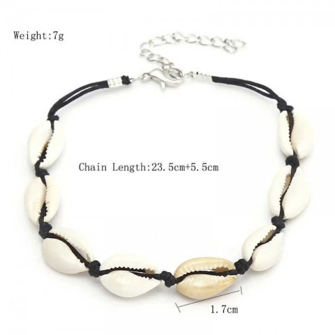 Handmade Bohemian Anklet for Women, Lightweight Summer Beach Jewelry