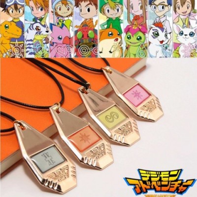 Anime Digimon Adventure Choker Necklace - 11 Styles Unisex Metal Pendant Cosplay Jewelry Gift