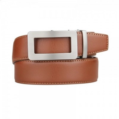 High-Quality Automatic Buckle Men's Fashion Leather Belt - Black & Brown