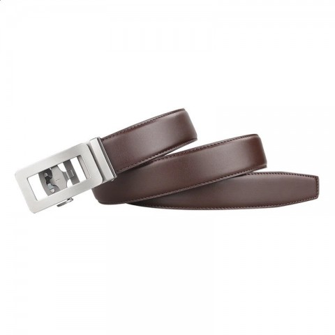 High-Quality Automatic Buckle Men's Fashion Leather Belt - Black & Brown