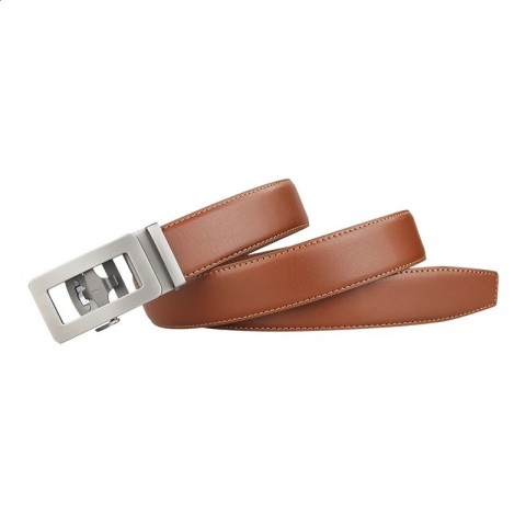 High-Quality Automatic Buckle Men's Fashion Leather Belt - Black & Brown