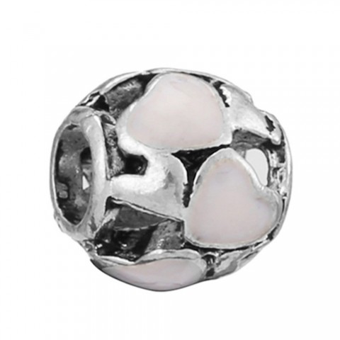 Elegant Silver Plated Braided Beads Bracelet for Women, High-Quality DIY Jewelry by Brand_mask