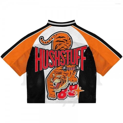 Men's Loose Fit Harajuku Tiger Print Jersey T-Shirt