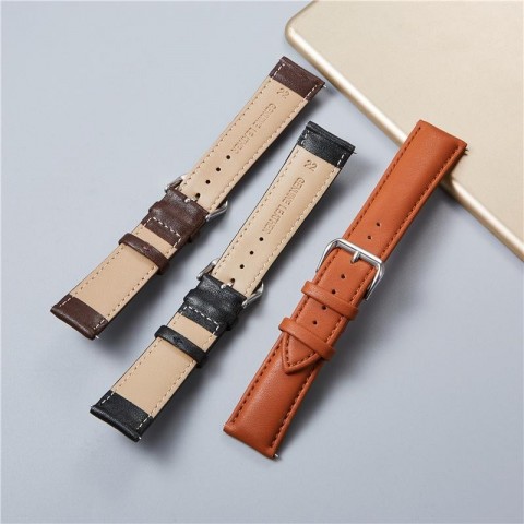 Luxury Calfskin Leather Watch Bands for Men Women - Soft Comfortable Strap 18mm 20mm 22mm 24mm