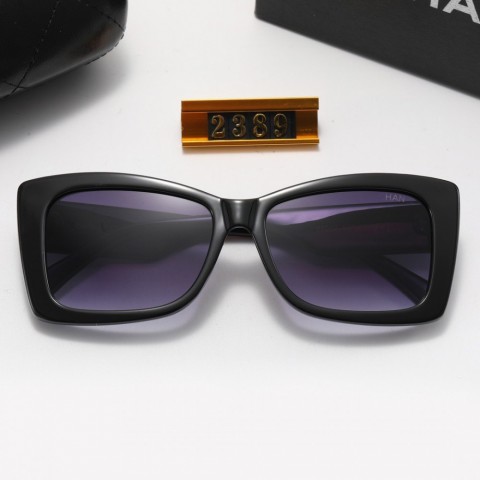 Luxury Brand Letter Square Frame Sunglasses With UV400 Protection For Men & Women