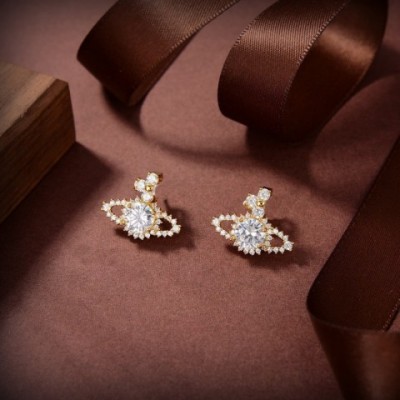 Stud Earrings for Women, 18K Gold Plated, Heart Design, Pearl Studs, Luxury Jewelry